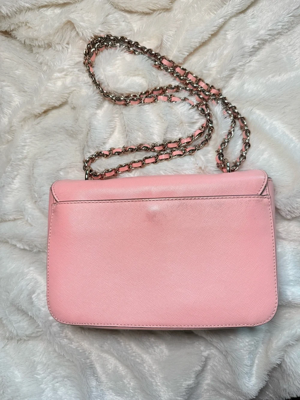 Tory Burch Blush Pink Leather Chain Shoulder Bag